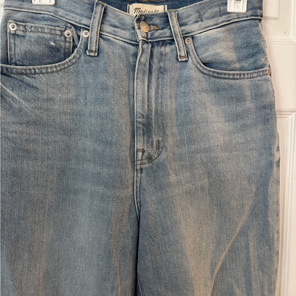 Madewell High Rise Distressed Light Blue mom jeans size 26 - Picture 5 of 9